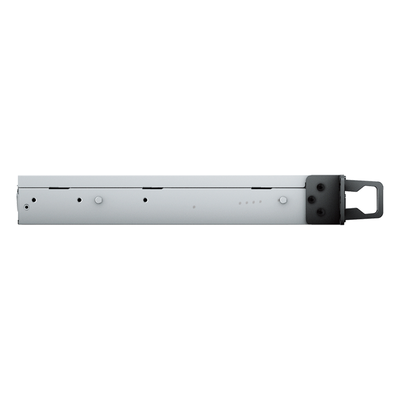 SYNOLOGY - NAS Rack 1U / 4 Bahías SATA / Expansible a 8 Bahías / AMD Ryzen V1500B Quad-Core 2.2 GHz / DDR4 ECC 32 GB / 4x 1GbE / PCIe 3.0 / SSD NVMe / 2,100/1,000 Mbps Lectura/Escritura