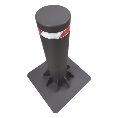 ACCESSPRO - Bolardo Fijo de Alta Seguridad / 220 mm Diámetro / 750 mm Altura / 12 mm Espesor Pared / Acero al Carbón / 2.46 ft Altura / 0.72 ft Diámetro