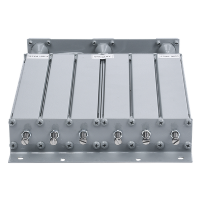 EPCOM INDUSTRIAL - Duplexer / 6 Cavidades UHF / 490-520 MHz / 50 W / 5 MHz Separación / 80 dB Rechazo de Banda / BNC Hembras