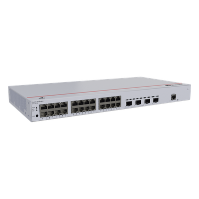 HUAWEI - Switch Capa 3 / 24 Puertos Gigabit / 4 Uplink 10GE SFP+ / 128 Gbps / iStack / ERPS