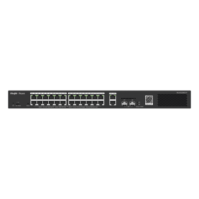 RUIJIE - Switch PoE+ Smart / 24 Puertos Gigabit / 370W / 2 SFP 1Gb / 56 Gbps / 41.66 Mpps