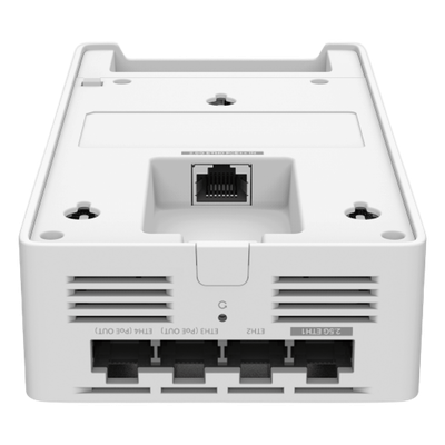 TP-LINK - Punto de Acceso Wi-Fi 7 / BE3600 MU-MIMO 2x2 / 1 Puerto 2.5 Gbps PoE++ / 1 Puerto 2.5 Gbps PoE Pass-through / 2 Puertos 1 Gbps / Mesh / MLO / Montaje en Pared
