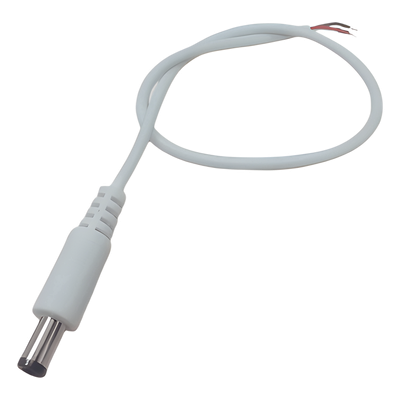 EPCOM POWERLINE - Cable de Alimentación DC / Conector Macho 5.5 x 2.1 mm / Calibre 22AWG / Longitud 30 cm / Forro Blanco / Polarizado