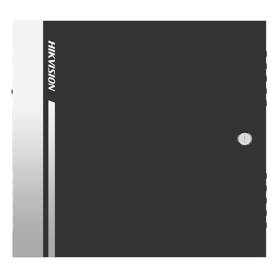 HIKVISION - Controlador de Acceso / 1 Puerta / 2 Lectores Wiegand o RS-485 / 10,000 Tarjetas / 50,000 Eventos / Gabinete Metálico con Fuente 12Vcc/8A / Batería de Respaldo / TCP/IP / -20°C a 65°C