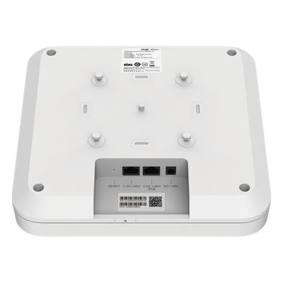 RUIJIE - Punto de Acceso Mesh / Wi-Fi 6 AX6000 / Doble Puerto 2.5G / 5.9 Gbps / 512 Clientes / 4x4 MU-MIMO / Interior en Techo