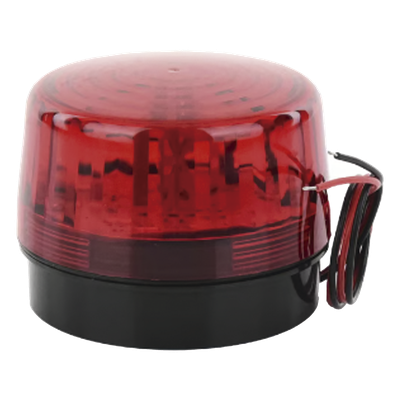 SFIRE - Luz Estroboscópica LED / 35 LEDs / 8 Patrones de Parpadeo / IP66 / 12-24 Vcc/Vca / Batería de Respaldo 9V