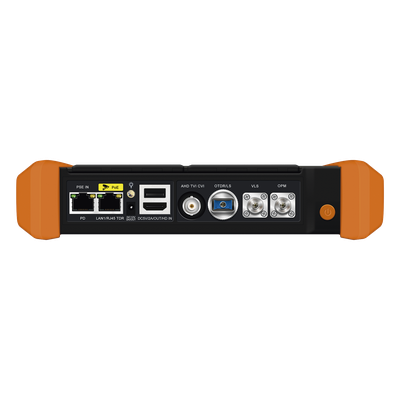 EPCOM - Tester Multifunción OTDR / Alcance 150 km (492.1 ft) / Pantalla Táctil 5.4" / Soporte 4K/8K / PoE Integrado / Wi-Fi 2.4 GHz / HDMI/VGA