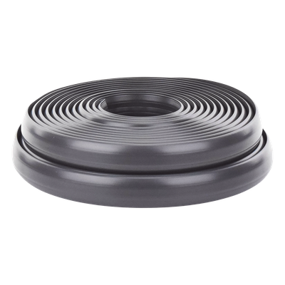 THORSMAN - Canaleta Flexible para Piso / Media Caña / Área 305 mm² / Carga 100 kg / Rollo 25 m / PVC Autoextinguible UV