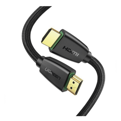 UGREEN - Cable HDMI 2.0 de Nylon Trenzado / 2 Metros (6.56 Pies) / 4K@60Hz / HDR / 3D / HEC / ARC / 48 Bits Color Profundo / 32 Canales Audio / HDCP 2.2 / DTS:X / 18 Gbps / Blindaje 4 Capas