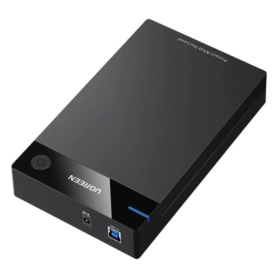 UGREEN - Enclosure para Disco Duro / USB 3.0 con UASP / SATA I/II/III / 3.5" y 2.5" / Hasta 16 TB / Sin Herramientas / Cable 1 m (3.3 ft)