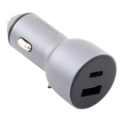 UGREEN - Cargador de Auto / 42.5W / USB-A + USB-C / PD3.0 + QC3.0 / 12-24 VCD / Aluminio