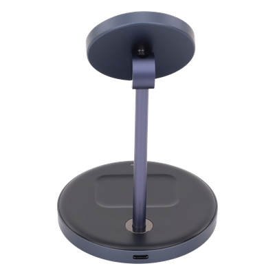 UGREEN - Soporte de Carga Inalámbrica | 3 en 1 | Compatible con MagSafe | Perfecto para iPhone y  AirPods | Carga Rápida Adaptativa /Simultanea | Múltiples Protecciones | Luz Indicadora LED | Aleación de Aluminio | Incluye Cable