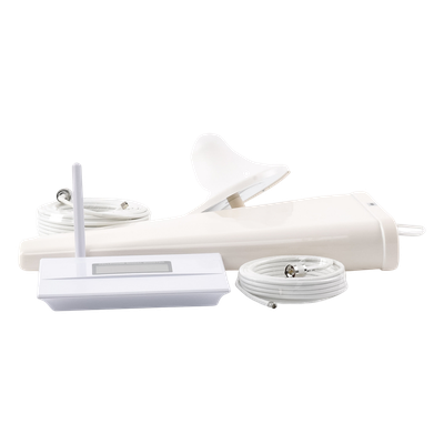 EPCOM - Amplificador de Señal Celular / Doble Banda 850 y 1900 MHz / Ganancia 70 dB / Cobertura 600 m² / 2G y 3G / Kit Completo