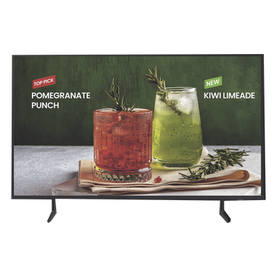 SAMSUNG ELECTRONICS - Televisión Corporativa / 98" / UHD 4K 3840x2160p / 250 Nit / Operación 16/7 / Tizen OS / Wi-Fi 5 / 20W eARC / VESA 600x400