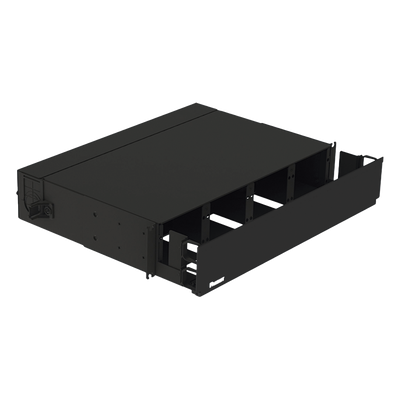 PANDUIT - Panel de Distribución de Fibra Óptica / 2 UR / 192 Fibras / 8 Ranuras FAP o FMP / Bandejas Deslizantes