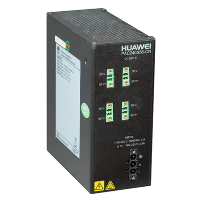 HUAWEI - Fuente de Alimentación Riel DIN / Entrada 100-240 VCA / Salida 56 VCD / 240 W / Para Switch S210I-8P4SX