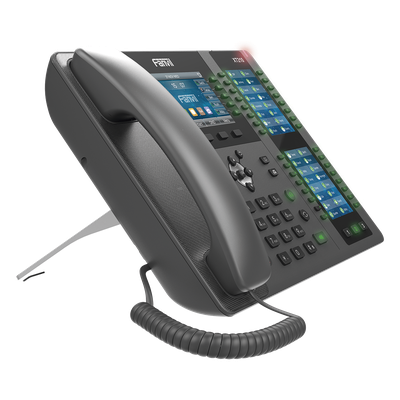FANVIL - Teléfono IP / 20 Líneas SIP / Triple Pantalla Color / 106 Teclas DSS Programables / Bluetooth / PoE / Gigabit