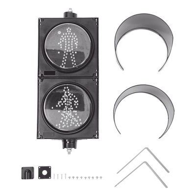 ACCESSPRO - Semáforo Peatonal / Indicador Alto/Siga Estático / Diámetro 20 cm / LED de Alta Intensidad / 110 VCA / IP Hermético