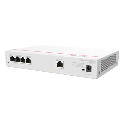 HUAWEI - Router Multi-Servicio / 1 Puerto GE WAN / 4 Puertos GE LAN PoE+ / 802.3af/at 50 W / Switching 8 Gbps / Controlador 32 APs / 150 Clientes / Gestión Nube Gratuita