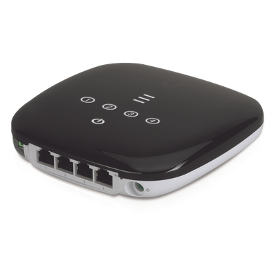 UBIQUITI - CPE GPON / Wi-Fi 802.11n / 2.488 Gbps Downstream / 4 Puertos LAN Gigabit / PoE Pasivo 24V / 128 Dispositivos