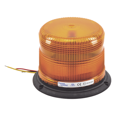 ECCO - Burbuja LED Clase II / 3 LEDs de 5 W / 11 Patrones de Destello / Policarbonato Ámbar / Montaje Permanente / 12-48 VCC / -30 a 50 °C