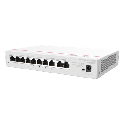 HUAWEI - Router Controlador / 8 Puertos PoE LAN Gigabit / 2 Puertos WAN Gigabit / 1 Puerto LAN/WAN Gigabit / PoE 124 W / 64 APs / 250 Clientes / 16 Gbps Switching