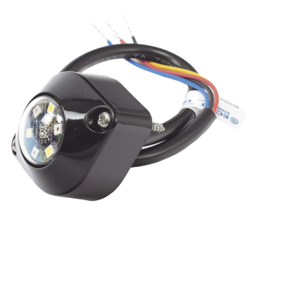 ECCO - Estrobo Oculto LED / 6 LED / Ámbar/Blanco / 69 Patrones / Montaje Superficie / IP67/IP69K / 12-24 V