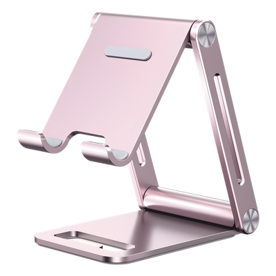UGREEN - Soporte para Celular / Aluminio / Plegable / Multiángulo / 4.7 a 7.9 pulgadas / Carga 600 g / Rosa