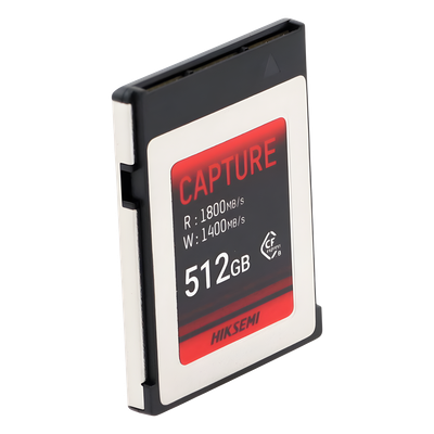 HIKSEMI BY HIKVISION - Memoria CFexpress Tipo B / 512 GB / 1800 MB/s Lectura / 1700 MB/s Escritura / PCIe Gen 3×2 / 8K RAW