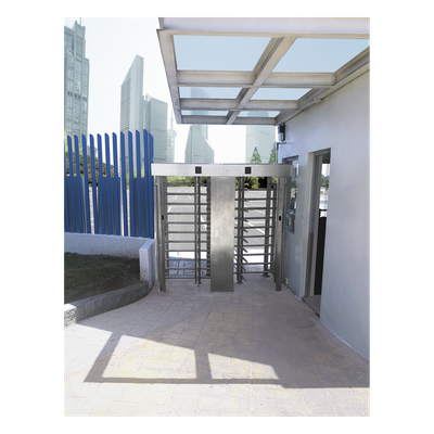 ACCESSPRO - Torniquete de Cuerpo Completo / Doble Acceso / Acero Inoxidable 304 / 30 Personas/min / Interior/Exterior / 4 Ejes de Seguridad / 2.31 x 1.46 x 2.2 m (7.58 x 4.79 x 7.22 ft) / 800 kg (1763.7 lb)