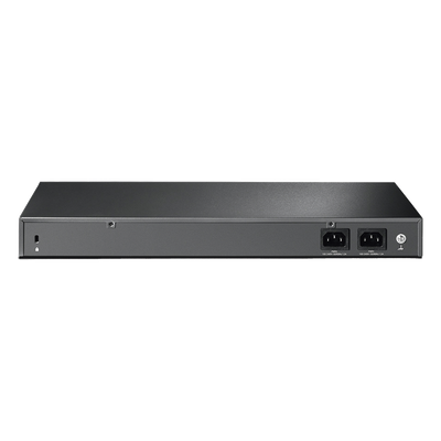 TP-LINK - Switch de Fibra Óptica L2+ / 24 Puertos SFP 1GE / 4 Puertos Combinados SFP+/RJ45 / 128 Gbps / 95.23 Mpps / Gestión Centralizada / IPv6 / IGMP Multicast