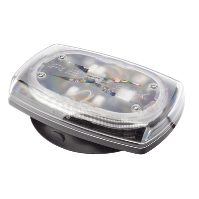 ECCO - Minibar LED / 10 Pulgadas / 48 LEDs / 91 Patrones de Destello / 12-24 VDC / Base Magnética / Lente Transparente
