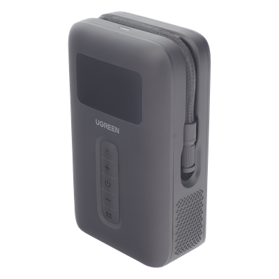 UGREEN - Inflador de Neumáticos Portátil / 150 PSI / Flujo 15 L/min / Batería 5000 mAh / Luz LED de Emergencia