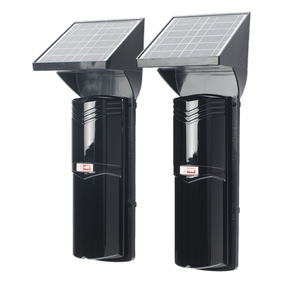 SFIRE - Detector Fotoeléctrico Solar / 3 Rayos IR / 100 m (328 ft) Exterior / 4 Frecuencias / Batería 4,000 mAh / Sincronización Digital