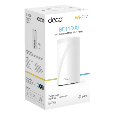 TP-LINK - Sistema Wi-Fi 7 Mesh / Triple Banda BE9300 Mbps / 4 Puertos 2.5 Gbps / AI Roaming / Multi-Link MLO / HomeShield