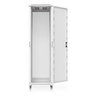 UBIQUITI - Gabinete de Rack 42U / 600 x 1000 mm / Carga 800 kg (1763.7 lb) Estática / Ventilación Integrada / Puertas Perforadas / Totalmente Ensamblado