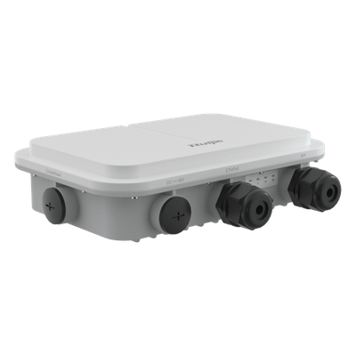 RUIJIE - Punto de Acceso Wi-Fi 6 / 2975 Mbps / Omnidireccional 360° / Doble Banda 2.4/5 GHz / IP68 / Puerto SFP / MU-MIMO 2x2