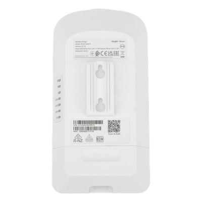 RUIJIE - CPE Puente Inalámbrico / Wi-Fi 5 867 Mbps / Antena 13 dBi MIMO 2x2 / 2 Puertos PoE Out / Enlace 3 km (1.86 mi) / IP55