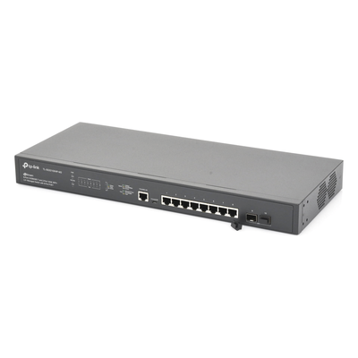 TP-LINK - Switch Administrable L2+ / 8 Puertos PoE+ MultiGigabit 2.5G / 2 Puertos SFP+ 10G / Presupuesto PoE 240W / Rendimiento 80 Gbps / Montaje en Rack