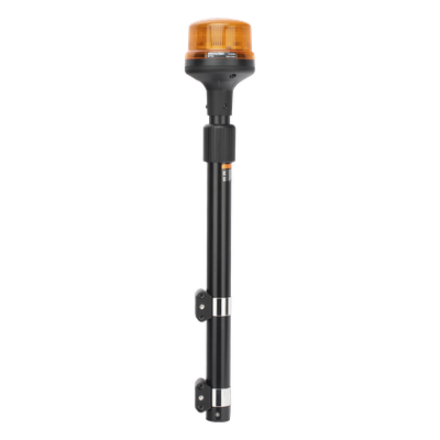 SIGNALPRO - Luz Telescópica para Motocicletas / 8 LED / Ámbar / 12~24 VCD / 11 Patrones de Destello / IP6K6 / Perfil Bajo 88 mm