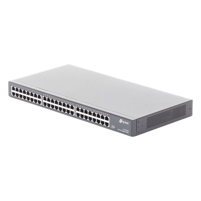 TP-LINK - Switch / 48 Puertos Gigabit / 10/100/1000 Mbps / Green Ethernet / Rack o Escritorio