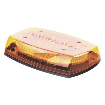 ECCO - Mini Barra de Luces LED / Ámbar / 4 Módulos 6 LED / 35 Patrones / IP65 / 12-24 VCC / Montaje Permanente