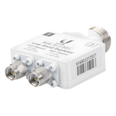 UBIQUITI - Duplexer / Banda Baja 11 GHz / 10.700-10.955 GHz y 11.200-11.445 GHz / 35.1-35.9 ft y 36.7-37.5 ft
