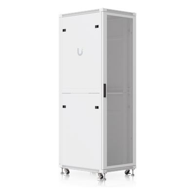 UBIQUITI - Gabinete Rack de Piso / 42U / 600 × 800 mm (23.6 x 31.5') / Carga 800 kg (1,763.7 lb) / Puerta Perforada / Ventiladores Integrados / Ruedas con Seguro
