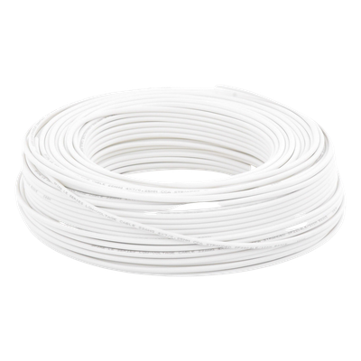 SFIRE - Cable para Alarma / 4 Conductores / 22 AWG / CCA / 100 m (328 ft) / Retardante a la Llama / Blanco