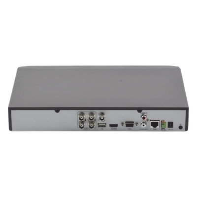 EPCOM PROFESSIONAL - DVR TurboHD / 4 Canales + 2 IP / 5 Megapixel Lite / AcuSense / Audio por Coaxitron / 1 Bahía HDD 10 TB / Salida Full HD
