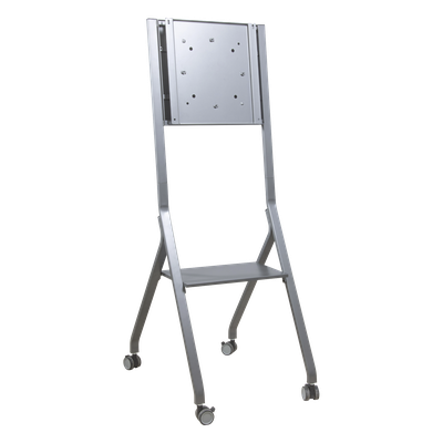 EPCOM - Soporte Móvil para Pantalla / Carga 100 kg (220 lbs) / 55" a 98" / VESA 400 x 400 mm / Superficie Antibacteriana / Base con Ruedas