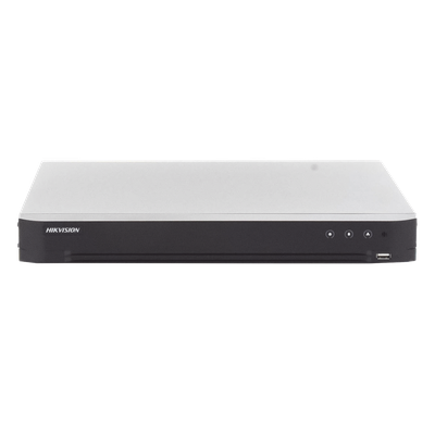 HIKVISION - DVR 32 Canales TurboHD + 2 Canales IP / 2 Megapixel 1080p Lite / AcuSense IA / Audio por Coaxitron / H.265+ / Salida Full HD / 2 Bahías HDD 10TB