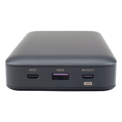 UGREEN - Power Bank / 20000mAh / 100W Max / 3 Salidas USB-C + USB-A / PD 3.0 / QC3.0 / Pantalla Inteligente / Carcasa Ignífuga / Gris