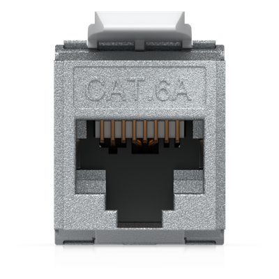 UBIQUITI - Keystone Jack / Cat6A / Terminación Toolless / Snap-In / 12 Piezas / 23-26 AWG